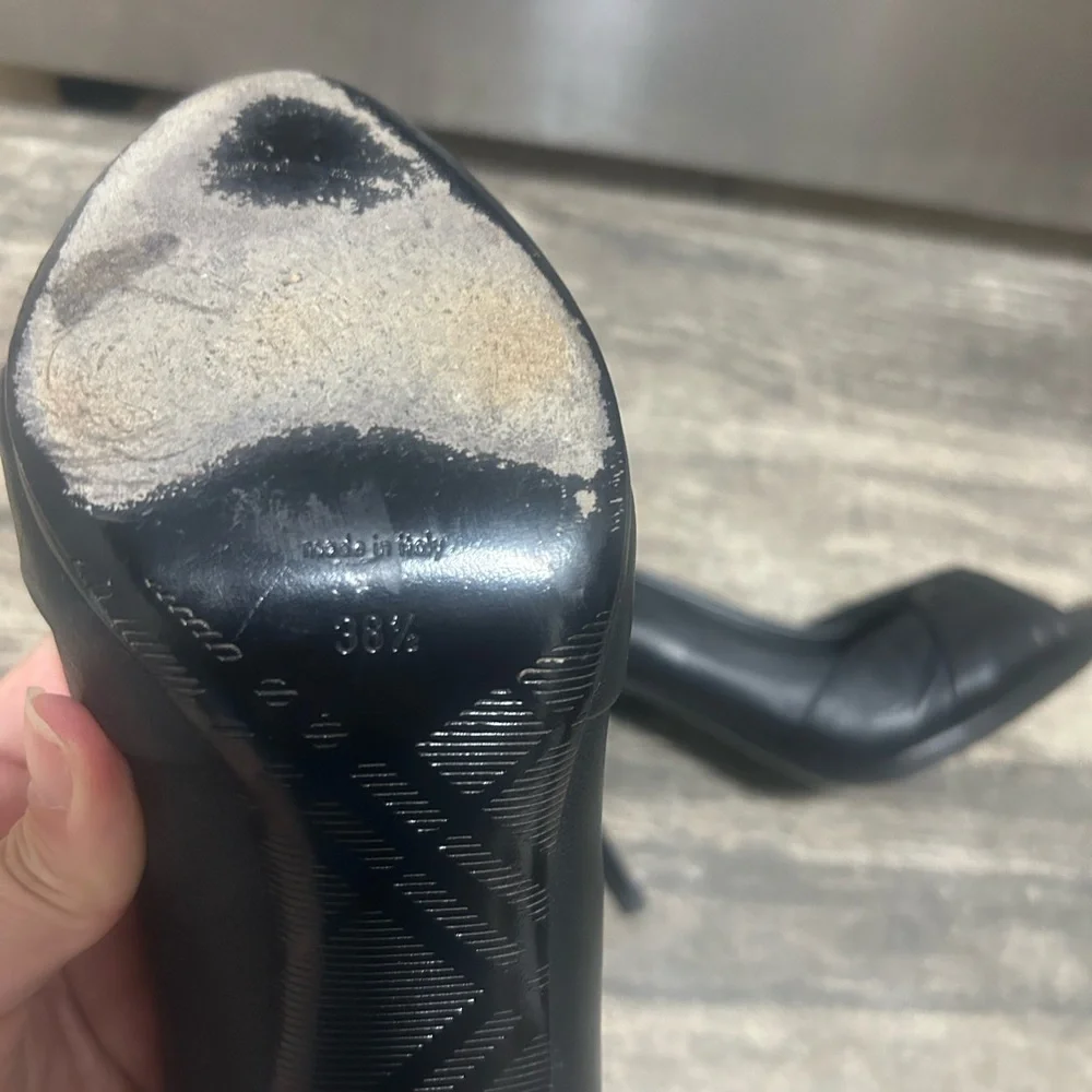 Burberry Black Leather Heels - Picture 11 of 13